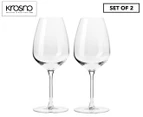 Set of 2 Krosno 580mL Duet Wine Glasses