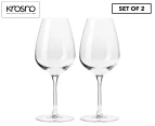 Set of 2 Krosno 460mL Duet Wine Glasses