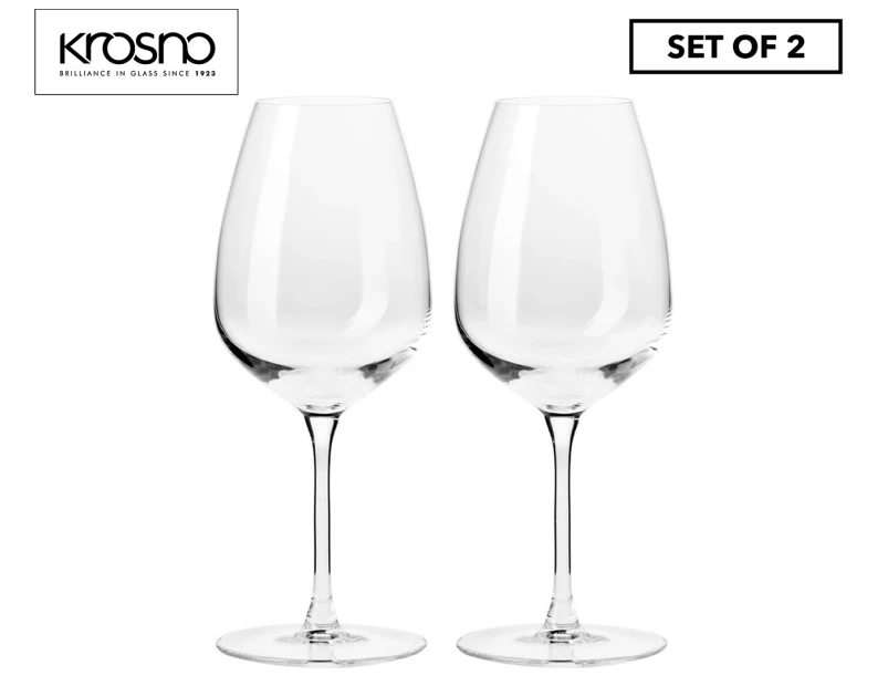 Set of 2 Krosno 460mL Duet Wine Glasses