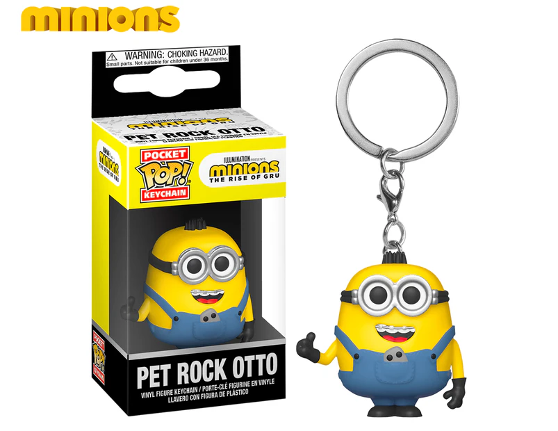 POP! Minions 2 The Rise of Gru: Pet Rock Otto Vinyl Figure Keychain
