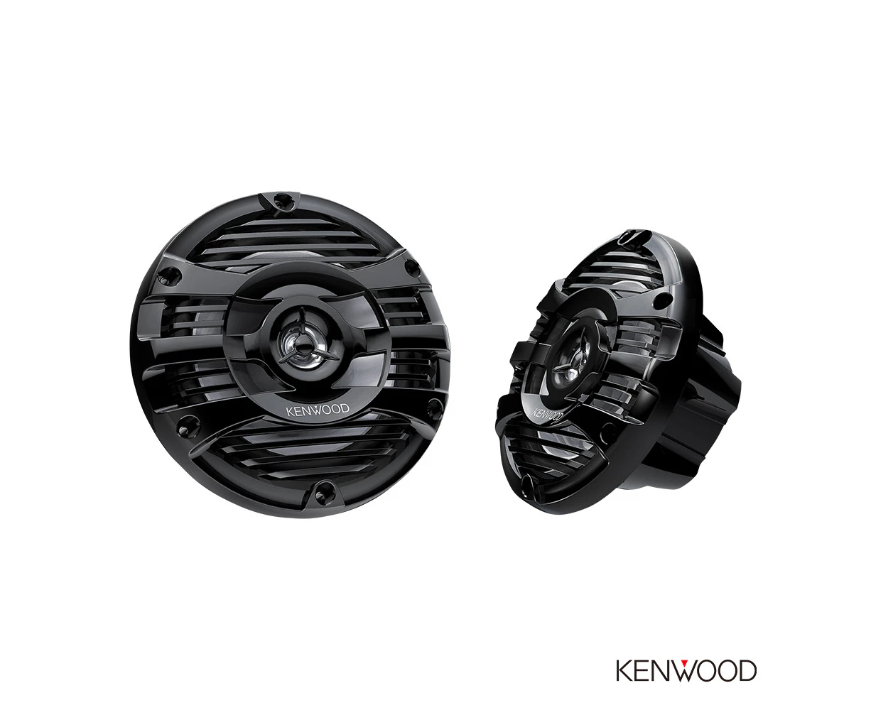 KENWOOD - KFC-1653MRB 6.5” (160mm) 2-WAY BLACK MARINE SPEAKERS – PAIR