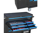 Sp Tool Box Sp50627 236Pc Tool Kit 11 Drawer Roller & Side Cabinet Black Blue