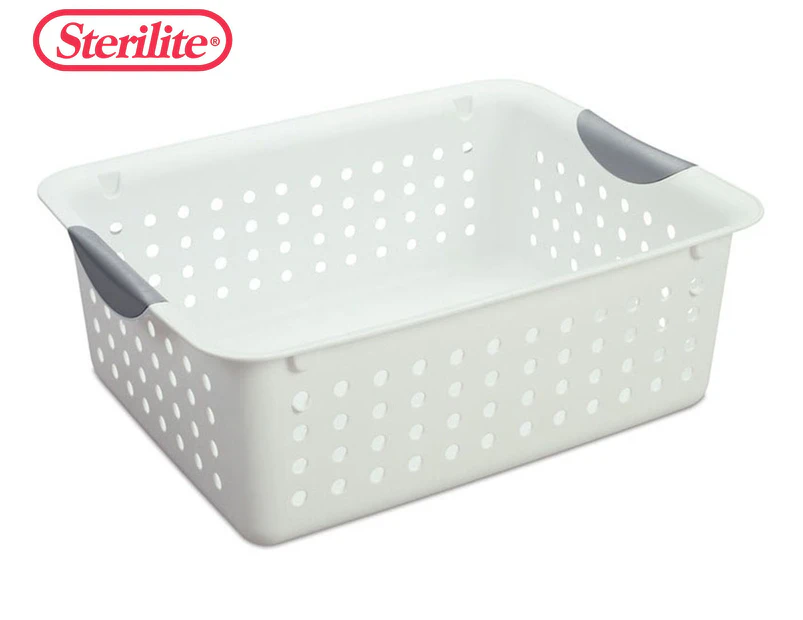 Sterilite Medium Ultra Storage Basket - White