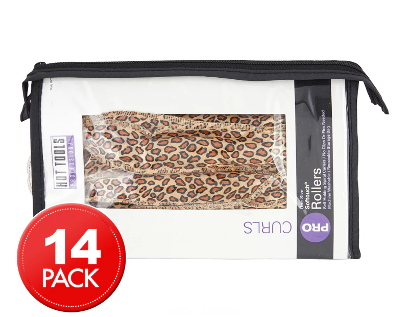 Hot Tools SoftTouch Curl Rollers 14pk - Leopard