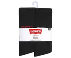 Levi's Men's Athletic Crew Cut Socks 6-Pack - Black/Logo