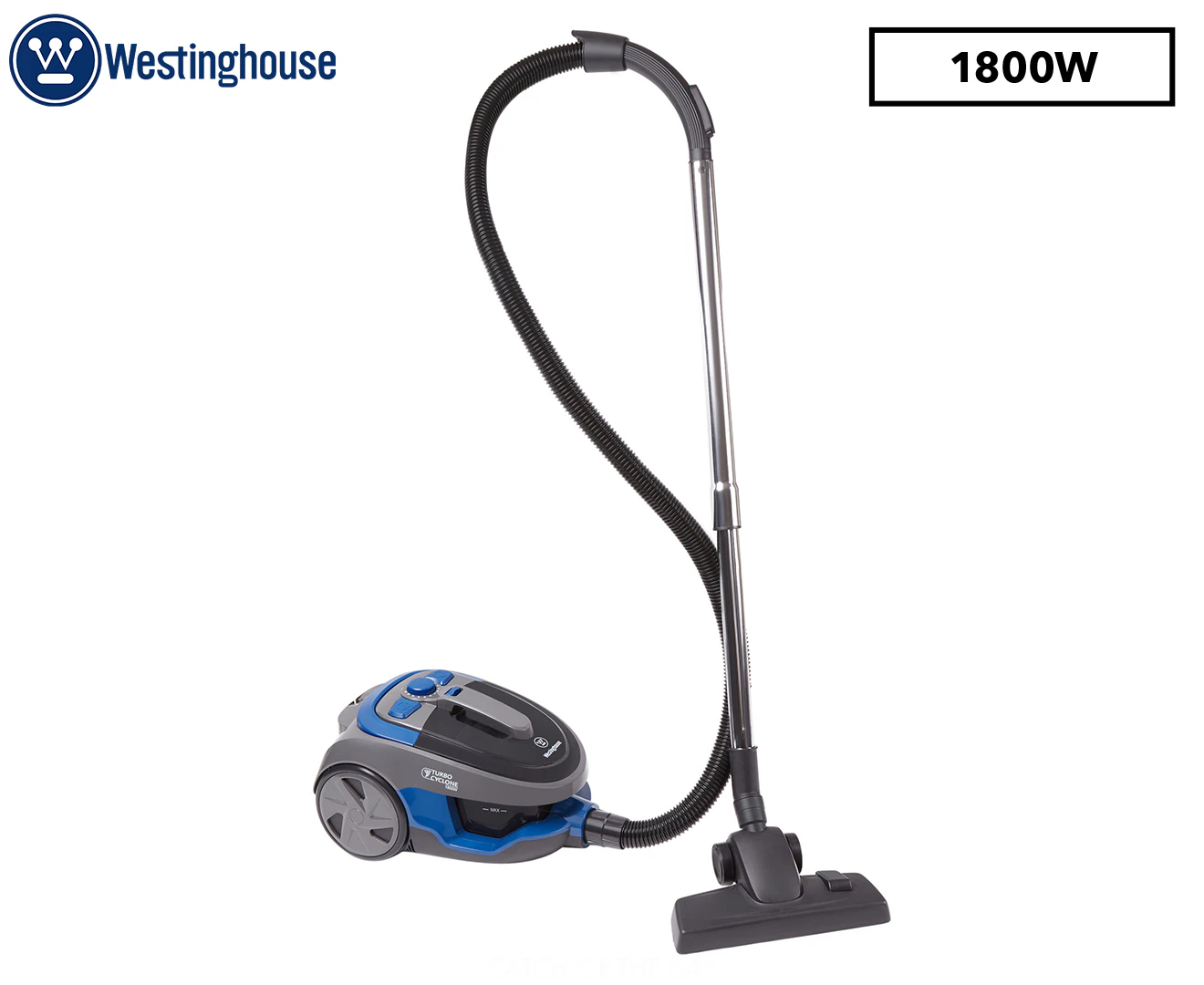 Westinghouse 1800W 2.5L Bagless Corded Dry Vacuum Cleaner Adjustable Suction BLU