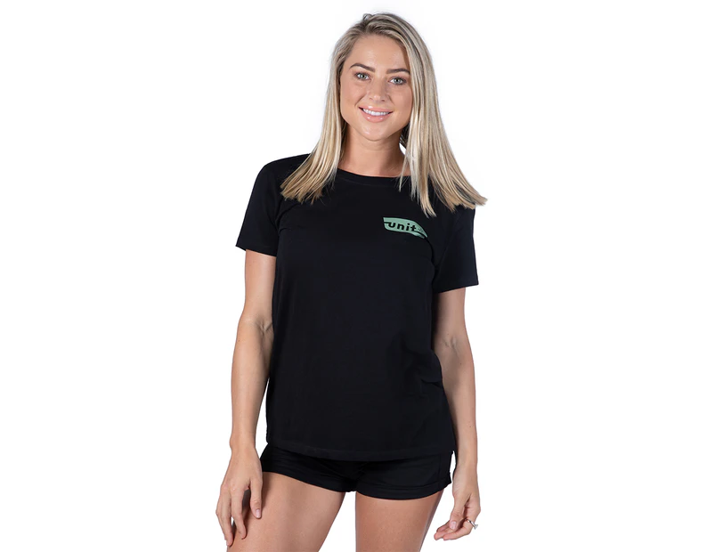 Unit Women's Dizzy Tee / T-Shirt / Tshirt - Black