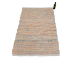 Jute Padel Rug 120cm x 180cm - Green Tonal