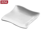 Nova 8cm Square Wave Dip Dish - White