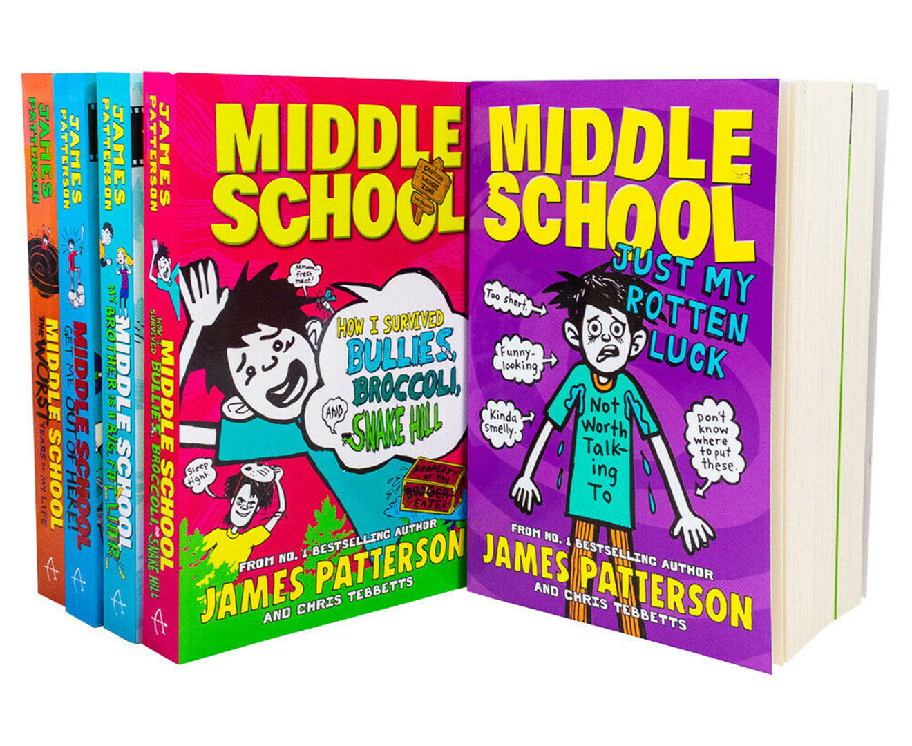 Middle School Series 7Book Collection by James Patterson Catch.co.nz
