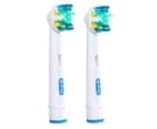 2 x Oral B Fit Floss Action Brush Heads 2pk 3