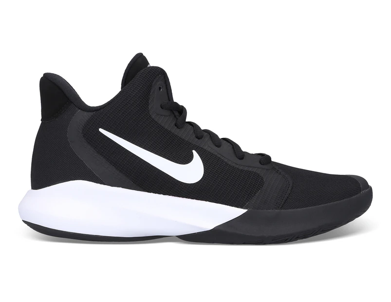 Nike Men's Precision III Basketball Shoes - Black/White