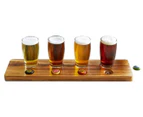 Refinery 5-Piece Beer Tasting Set - Clear/Brown