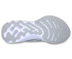 Nike Women's React Infinity Run Flyknit Running Shoes - True White/Metallic Silver