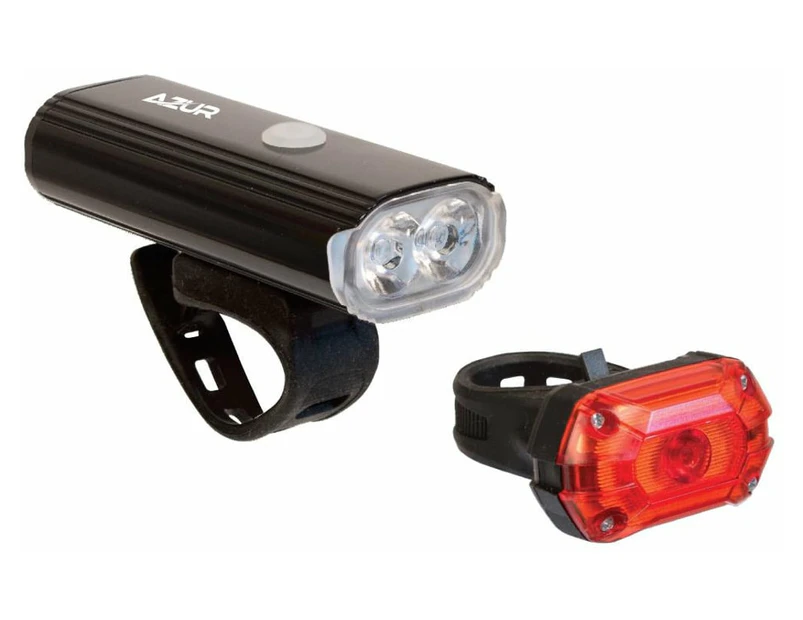 Azur 750/25 Lumens USB Bike Light Set