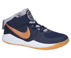 Nike Pre-School Boys' Hustle D 9 Sneakers - Midnight Navy/Metallic Copper