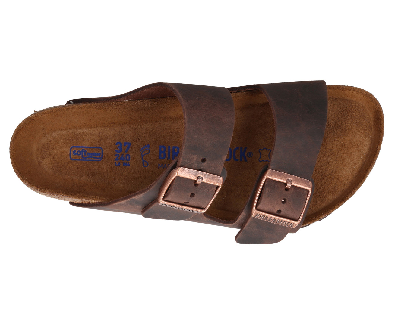 unisex arizona oiled leather regular sandals