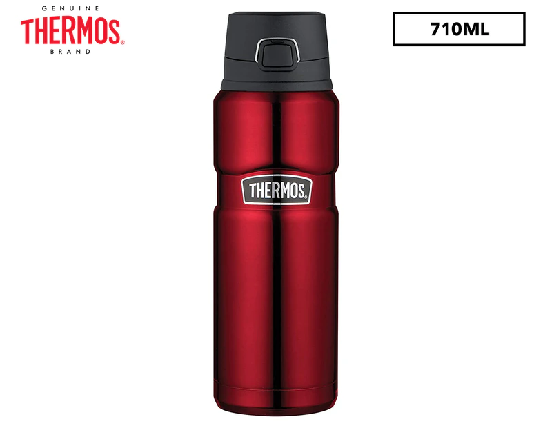 Thermos 710mL Premium Vacuum Insulated King Drink Bottle - Red/Black