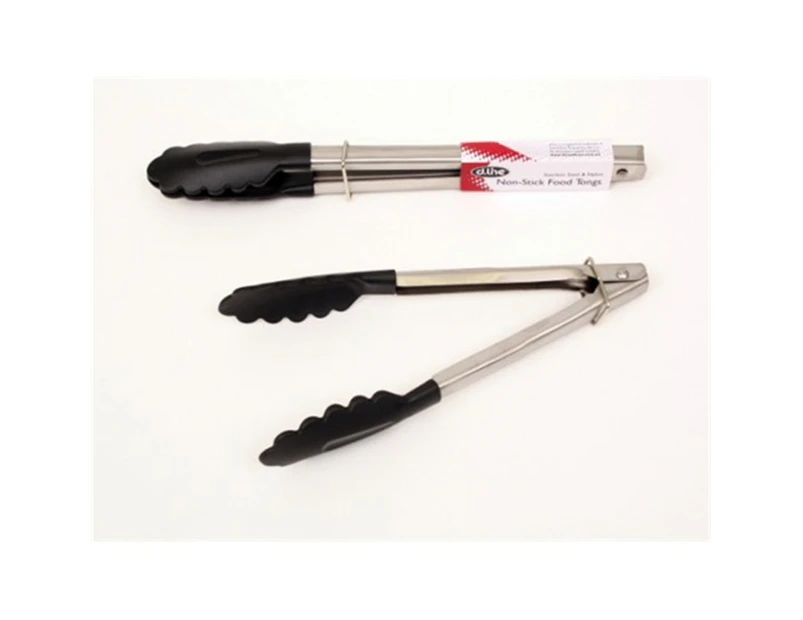 D.Line 30cm Stainless Steel Tongs with Nylon Head