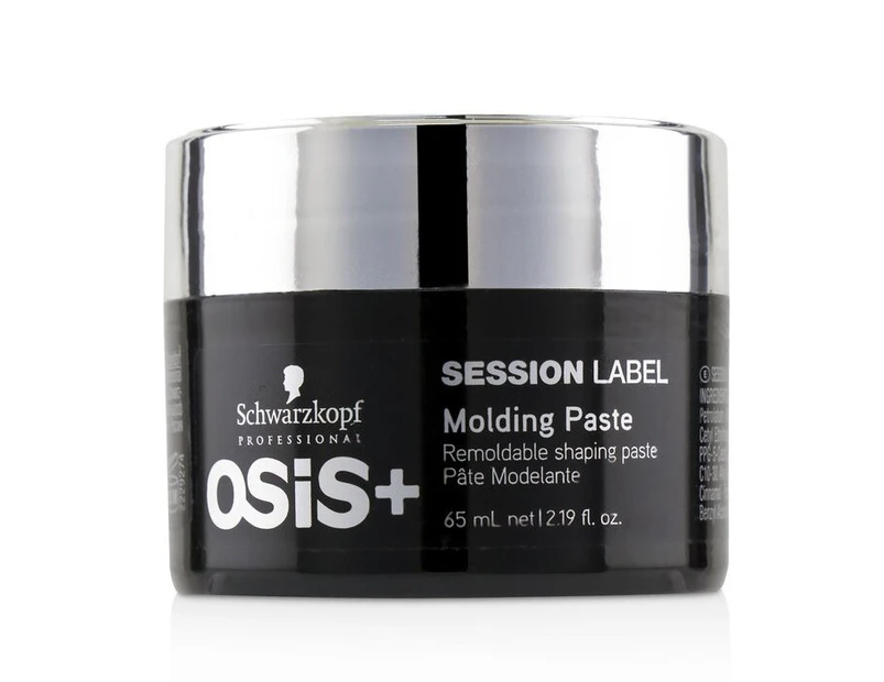 Schwarzkopf Osis+ Session Label Molding Paste (Remoldable Shaping Paste) 65ml/2.19oz