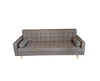 Sofia Sofa Bed Click Clack in Grey Concrete