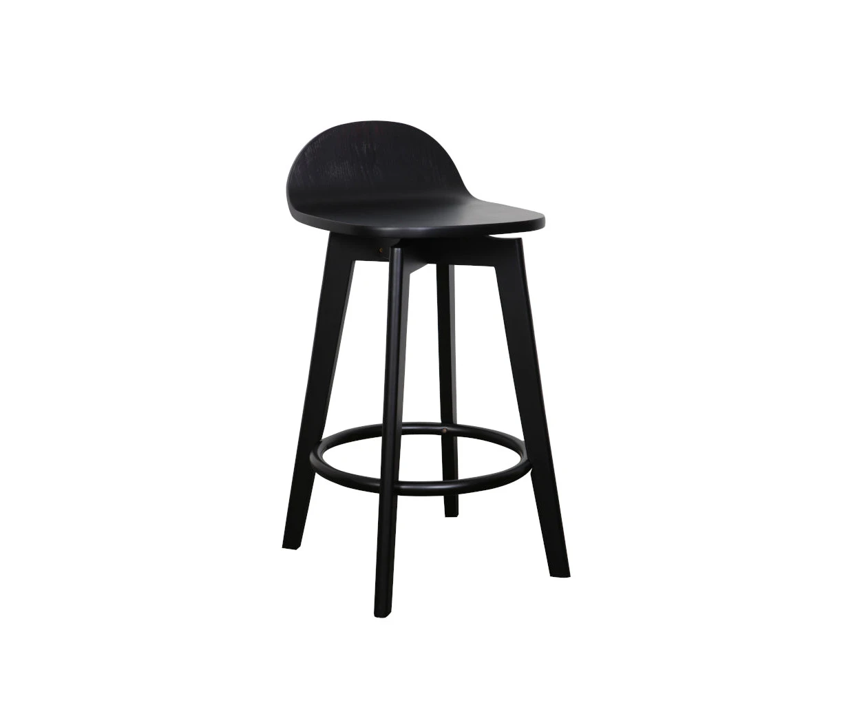 Calay Counter Barstool all timber- Black