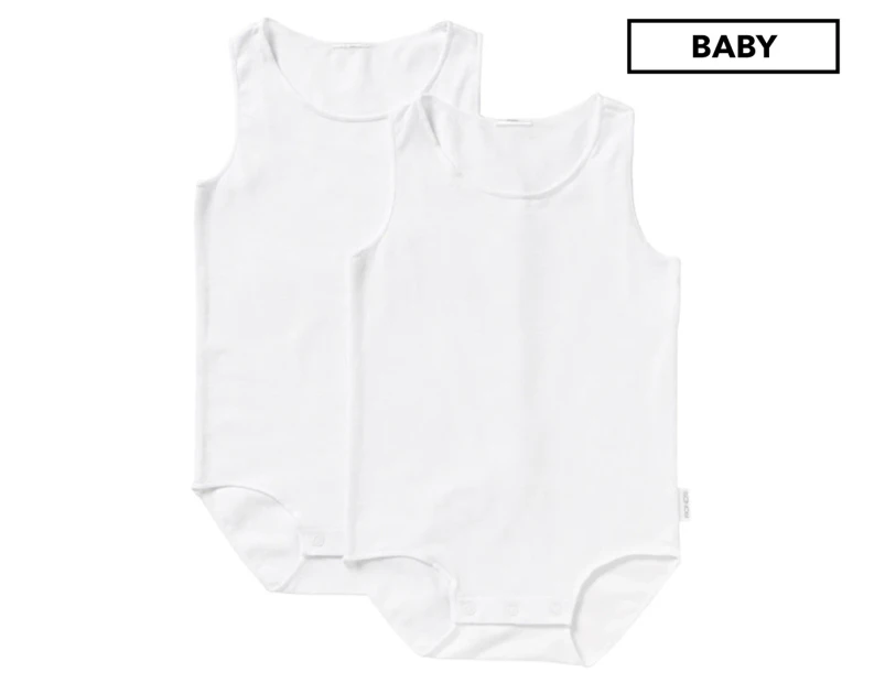 Bonds Baby Wonderbodies Singletsuit 2-Pack - White
