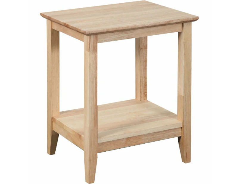 Quad Rectangle Lamp Table Natural