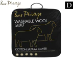 Bas Phillips 500GSM Premium Washable Wool Double Bed Quilt