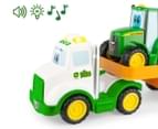 John Deere Lights & Sounds Farmin' Friends Truck Hauling Set Toy 3