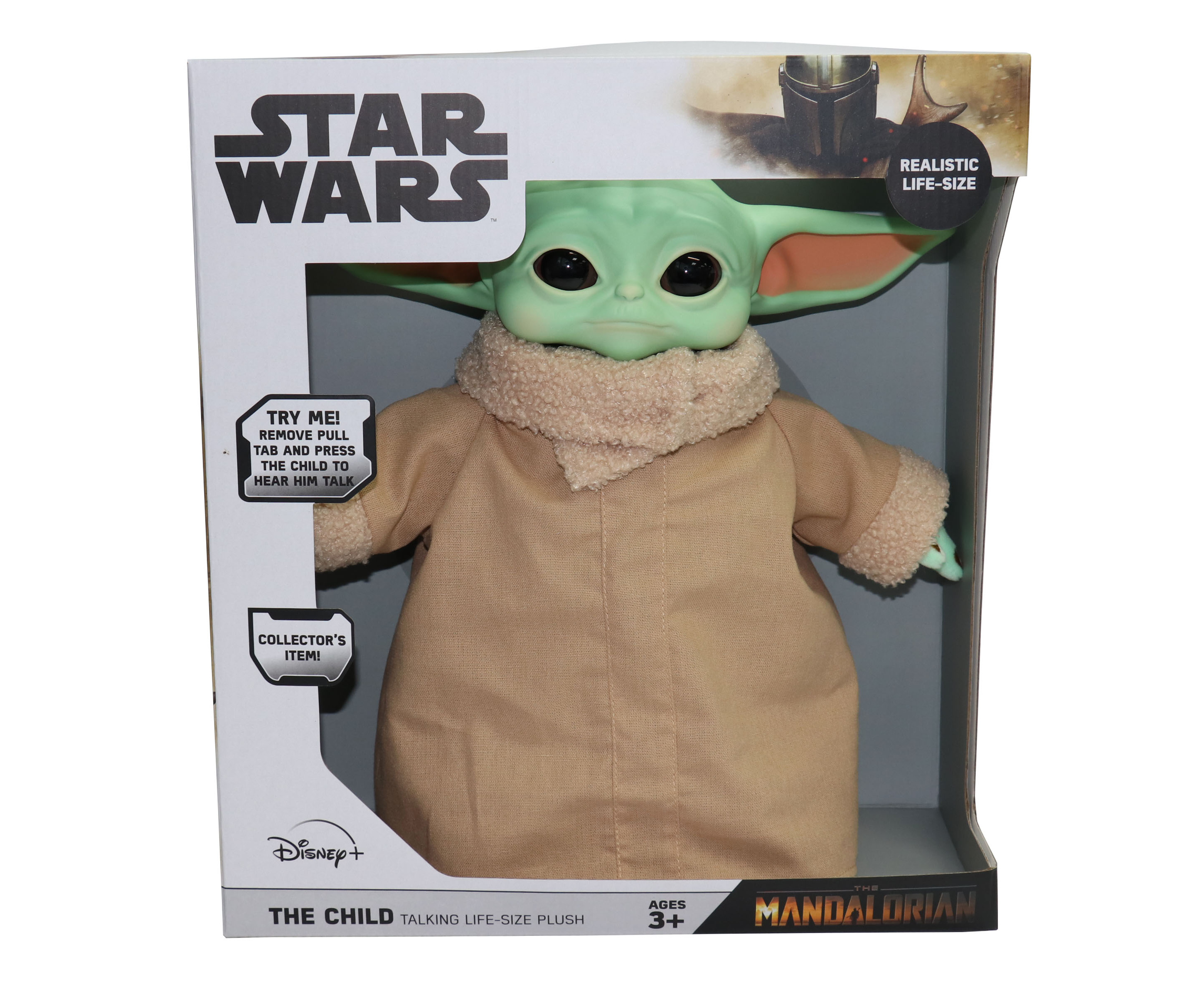 STAR WARS The Child Talking Plush Toy with Character Sounds, The  Mandalorian Toy for Kids Ages 3 and Up : : Toys & Games