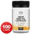 Hemp Foods Australia Hemp Seed Oil w/ Turmeric 100 Soft Gel Caps 1