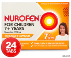 Nurofen For Children 7+ Ibuprofen 100mg Chewable Pain Relief Tablets 24 Pack