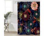 Multi Colored Flowers Shower Curtain