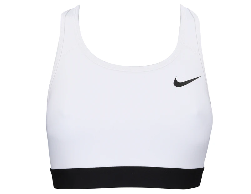 Nike Women's Swoosh Band Non-Padded Sports Bra - White