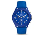 Fossil Men's 46mm Forrester Archival Series Chronograph Silicone Watch - Blue
