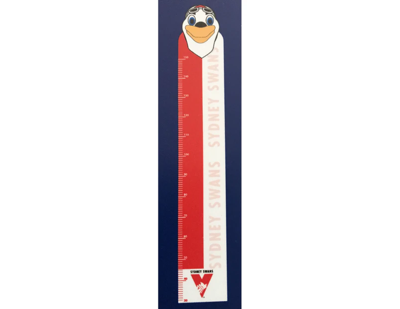 Sydney Swans AFL Team Mascot Height Chart Decal Wall Sticker