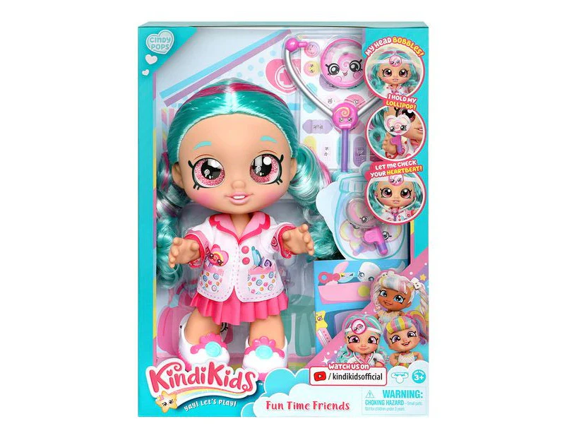 Kindi Kids Fun Time Friends Doll - Dr Cindy Pops