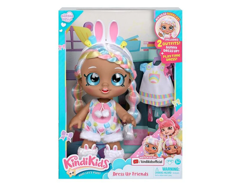 Kindi Kids Dress Up Friends Doll -  Marshamello