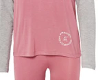 French Connection Women's Sleepwear & Robes - Pajama Set - Heather Rose/Heather Grey