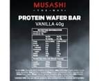 12 x Musashi Protein Wafer Vanilla Bar 40g 3