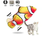 Electric Fish Cat Toy Wagging Fish Realistic Plush Simulation Catnip - Salmon