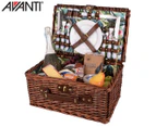 Avanti 4-Person Picnic Basket Set - Tropical Hibiscus