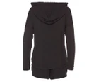 French Connection Women's Hoodie & Shorts Loungewear Set - Anthracite Black