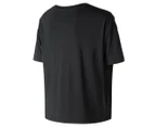 New Balance Women's Essentials Camo Boxy Tee / T-Shirt / Tshirt - Black