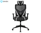 ONEX GE300 Breathable Ergonomic Office Gaming Mesh Chair - Black/White