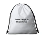 3D Black and White Squares Microfiber Beach Towel