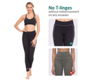 SEMATH Women Sports Gym Yoga Pants Leggings Plus Size Black