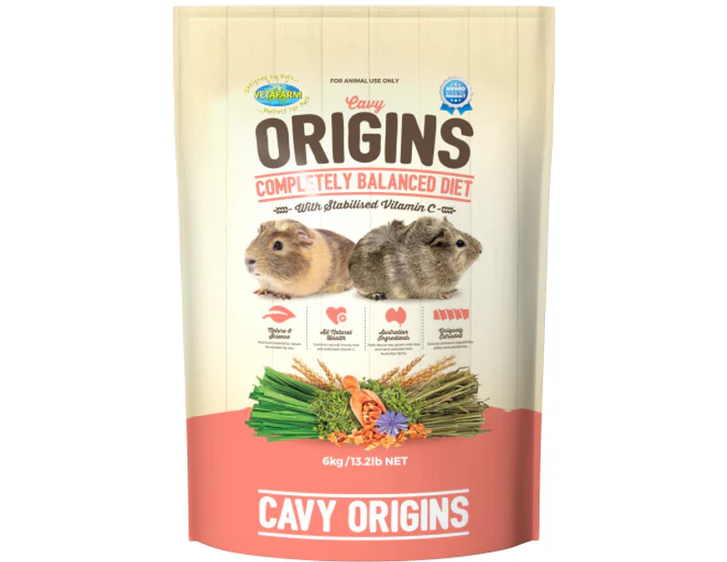 Vetafarm - Cavy Origins - Pellet Food for Guinea Pigs - 6kg