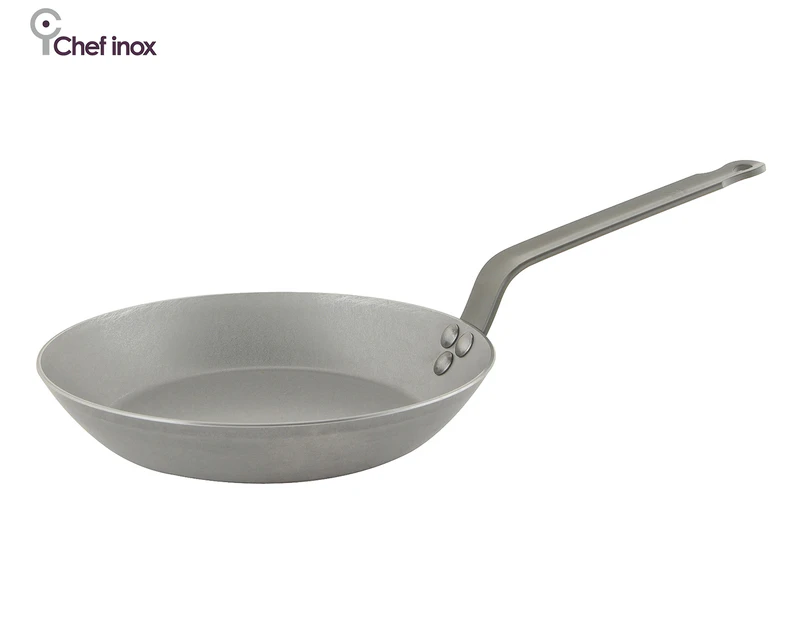 Chef Inox 24cm Black Steel Frypan